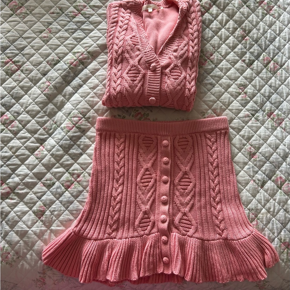 Trade/sell SET loveshackfancy cardigan (xs) skirt (s)๐๐ฆ - Picture 5 of 6